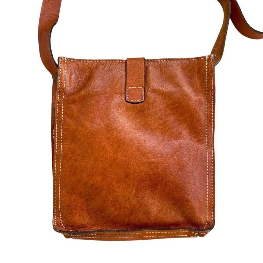 🤎 Patricia Nash Venezia Heritage Brown Italian Leather Crossbody Bag - Picture 5 of 8